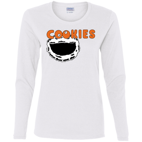 T-Shirts White / S Cookies! Women's Long Sleeve T-Shirt