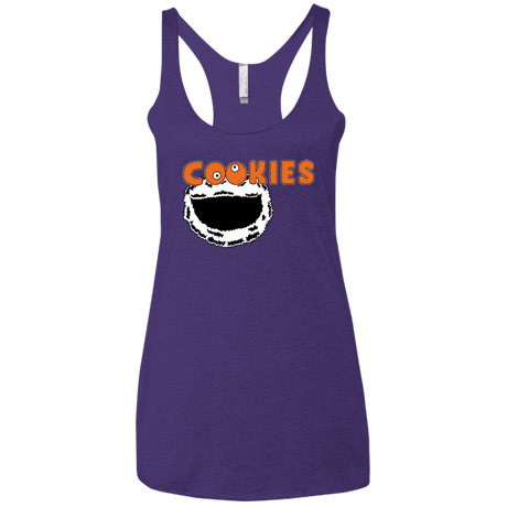 T-Shirts Purple Rush / X-Small Cookies! Women's Triblend Racerback Tank