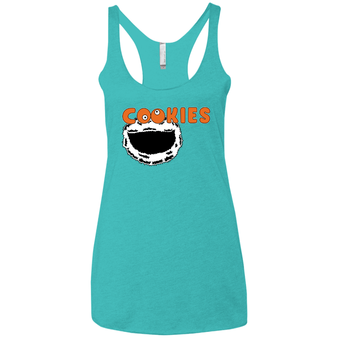 T-Shirts Tahiti Blue / X-Small Cookies! Women's Triblend Racerback Tank