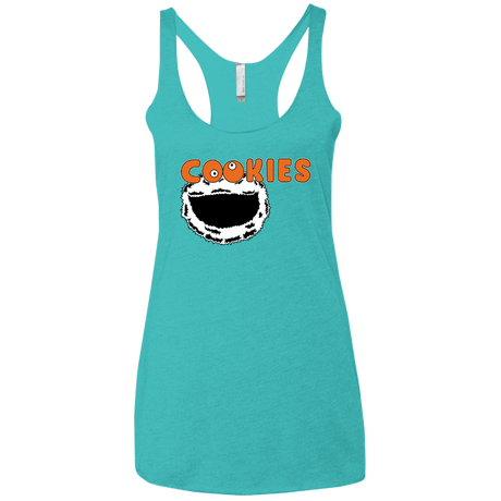 T-Shirts Tahiti Blue / X-Small Cookies! Women's Triblend Racerback Tank