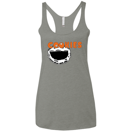 T-Shirts Venetian Grey / X-Small Cookies! Women's Triblend Racerback Tank