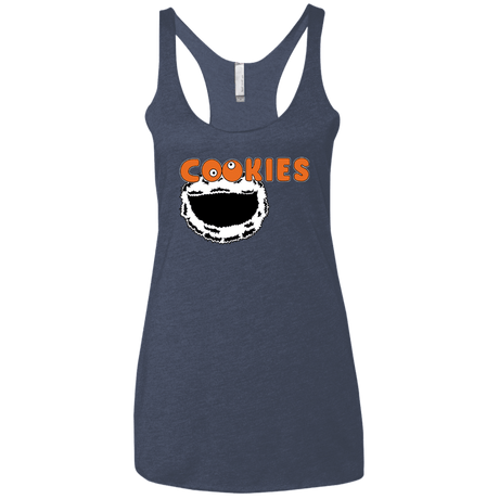 T-Shirts Vintage Navy / X-Small Cookies! Women's Triblend Racerback Tank