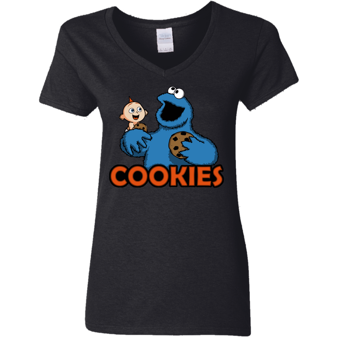 T-Shirts Black / S Cookies Women's V-Neck T-Shirt