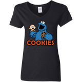 T-Shirts Black / S Cookies Women's V-Neck T-Shirt