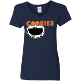 T-Shirts Navy / S Cookies! Women's V-Neck T-Shirt