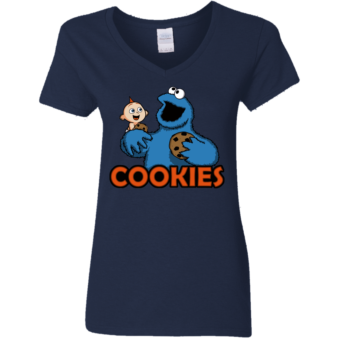 T-Shirts Navy / S Cookies Women's V-Neck T-Shirt