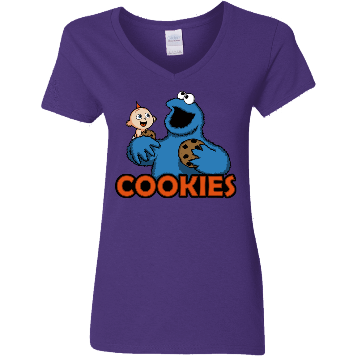 T-Shirts Purple / S Cookies Women's V-Neck T-Shirt