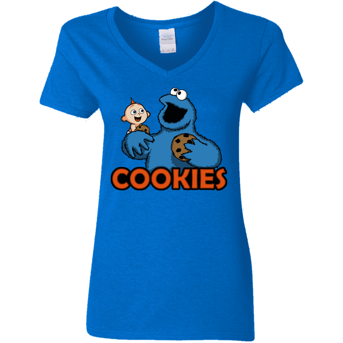 T-Shirts Royal / S Cookies Women's V-Neck T-Shirt