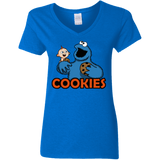 T-Shirts Royal / S Cookies Women's V-Neck T-Shirt