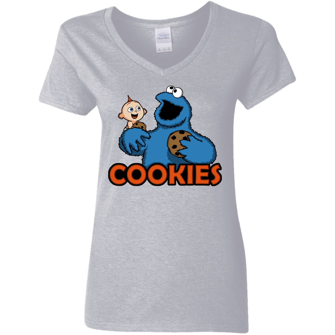 T-Shirts Sport Grey / S Cookies Women's V-Neck T-Shirt