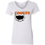 T-Shirts White / S Cookies! Women's V-Neck T-Shirt