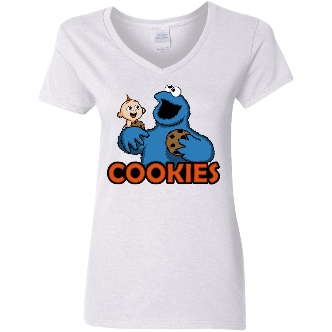 T-Shirts White / S Cookies Women's V-Neck T-Shirt