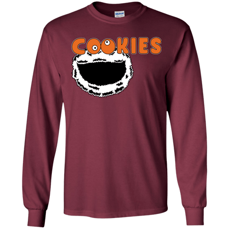 T-Shirts Maroon / YS Cookies! Youth Long Sleeve T-Shirt