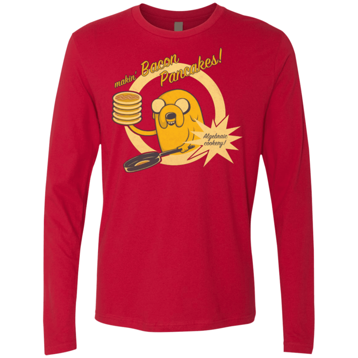 T-Shirts Red / Small Cooking Time Men's Premium Long Sleeve