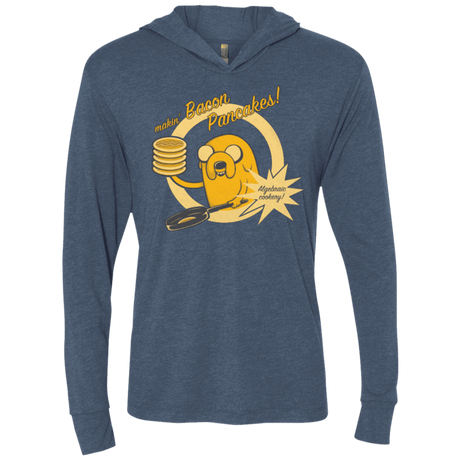 T-Shirts Indigo / X-Small Cooking Time Triblend Long Sleeve Hoodie Tee