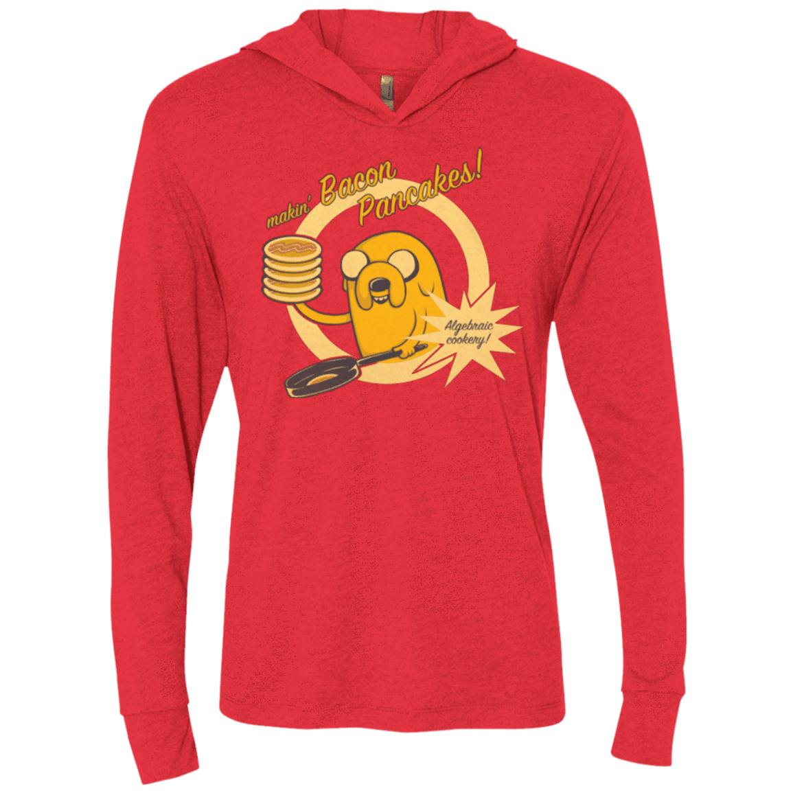 T-Shirts Vintage Red / X-Small Cooking Time Triblend Long Sleeve Hoodie Tee