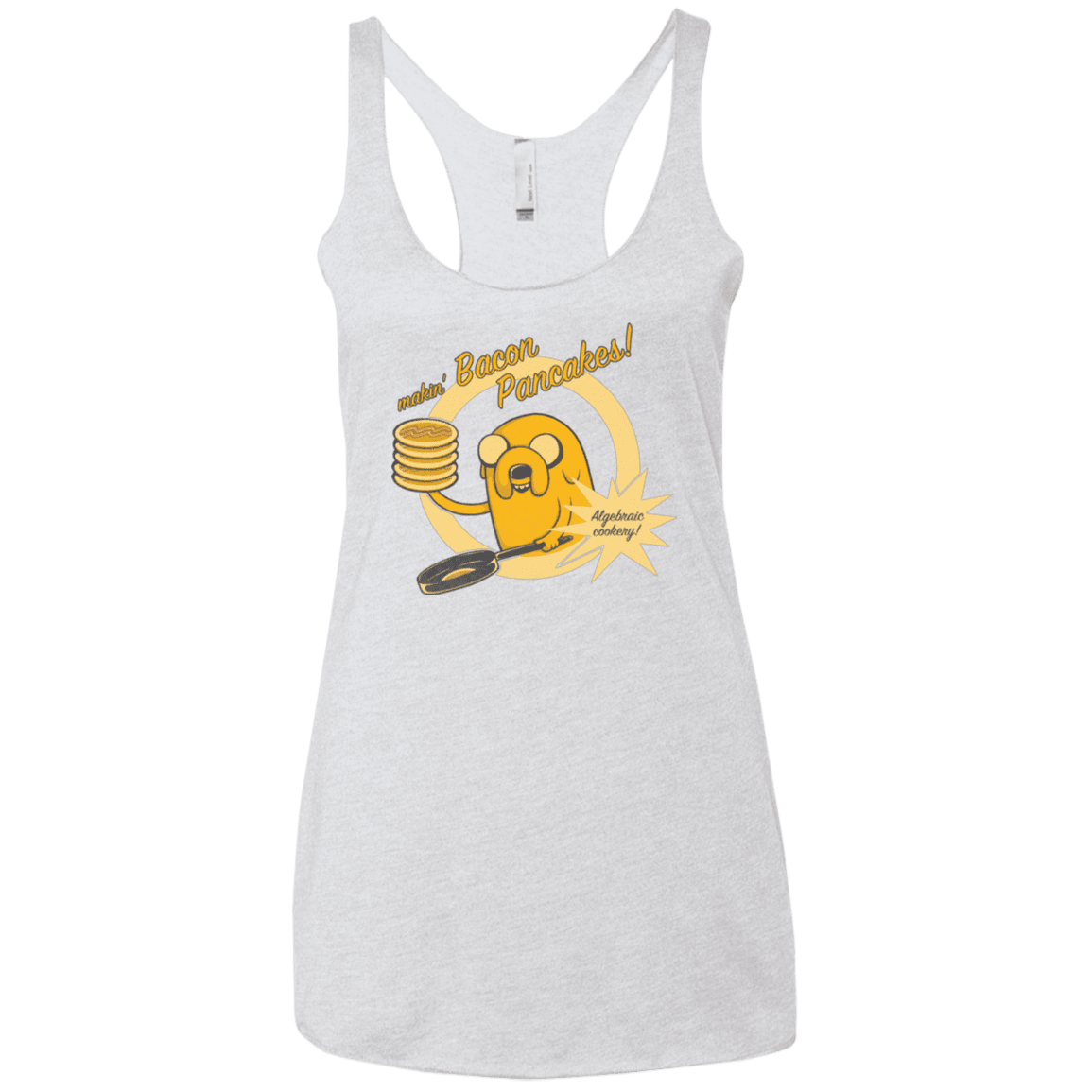 T-Shirts Heather White / X-Small Cooking Time Women's Triblend Racerback Tank