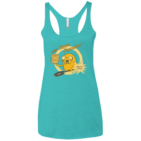 T-Shirts Tahiti Blue / X-Small Cooking Time Women's Triblend Racerback Tank