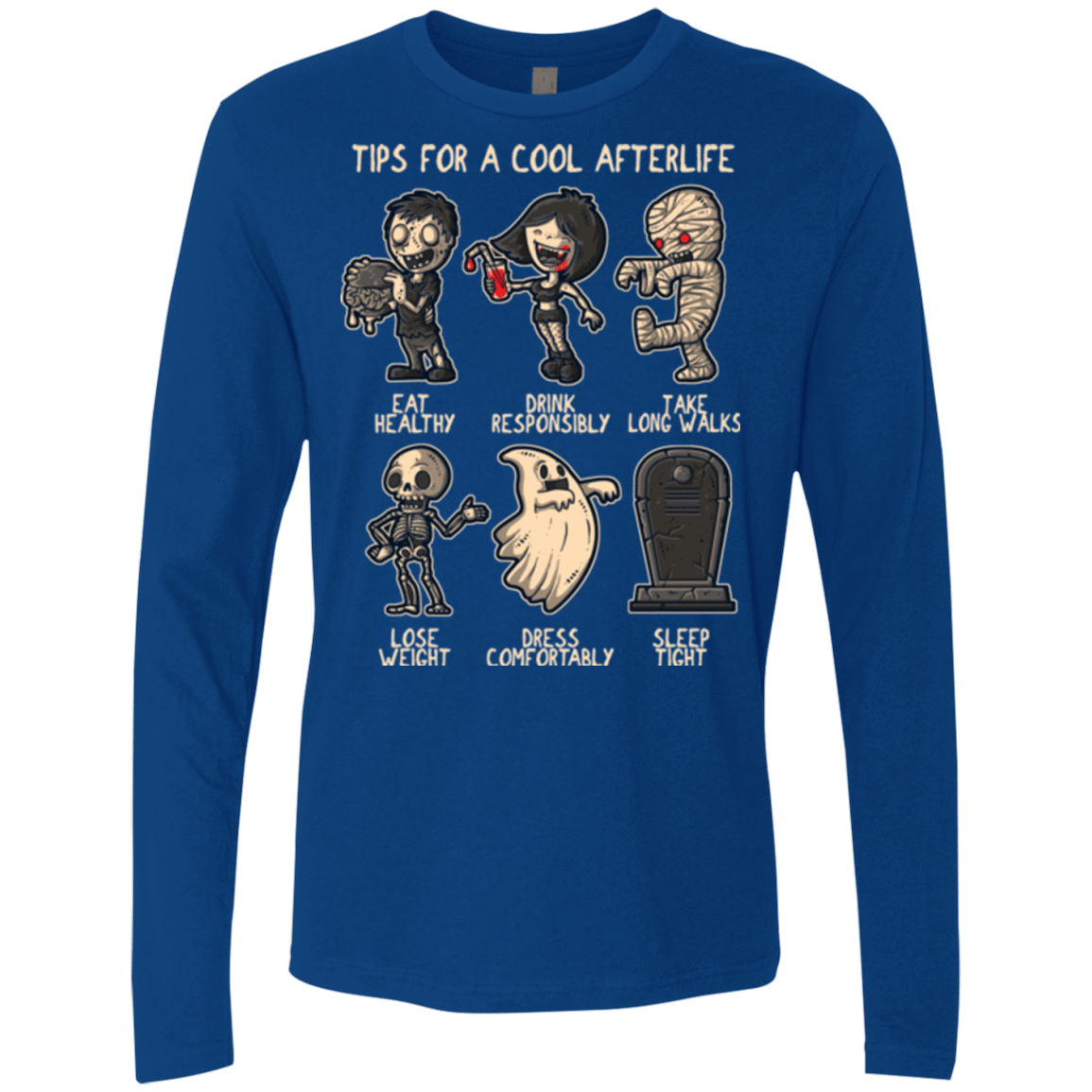 T-Shirts Royal / Small Cool Afterlife Men's Premium Long Sleeve