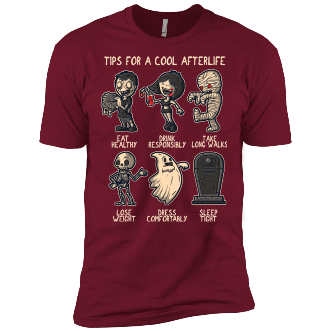 T-Shirts Cardinal / X-Small Cool Afterlife Men's Premium T-Shirt