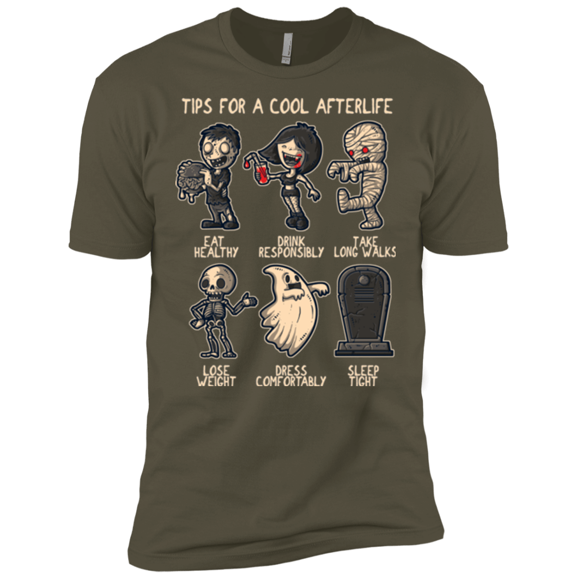 T-Shirts Military Green / X-Small Cool Afterlife Men's Premium T-Shirt