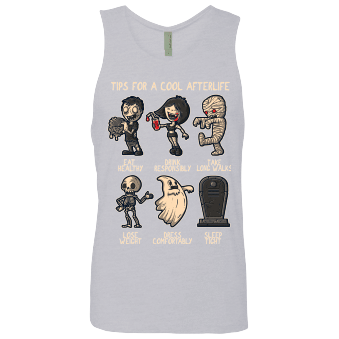 T-Shirts Heather Grey / Small Cool Afterlife Men's Premium Tank Top