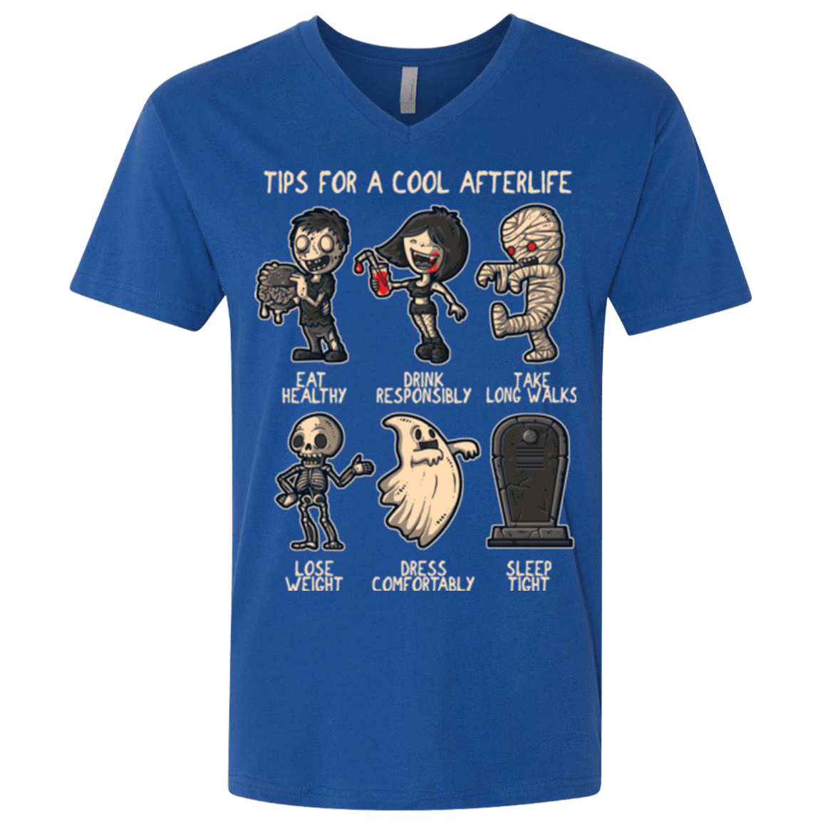 T-Shirts Royal / X-Small Cool Afterlife Men's Premium V-Neck