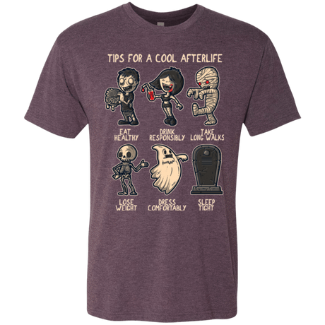 T-Shirts Vintage Purple / Small Cool Afterlife Men's Triblend T-Shirt