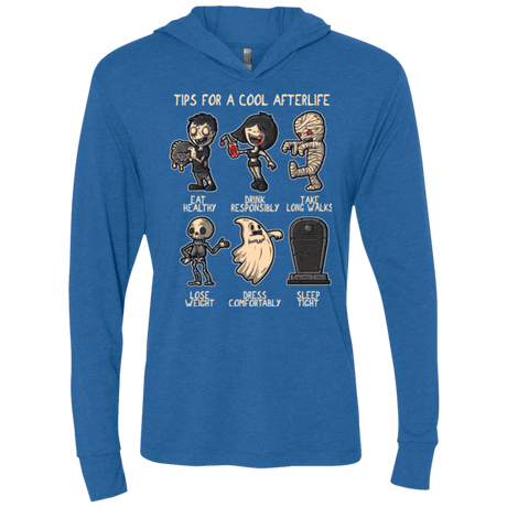 T-Shirts Vintage Royal / X-Small Cool Afterlife Triblend Long Sleeve Hoodie Tee