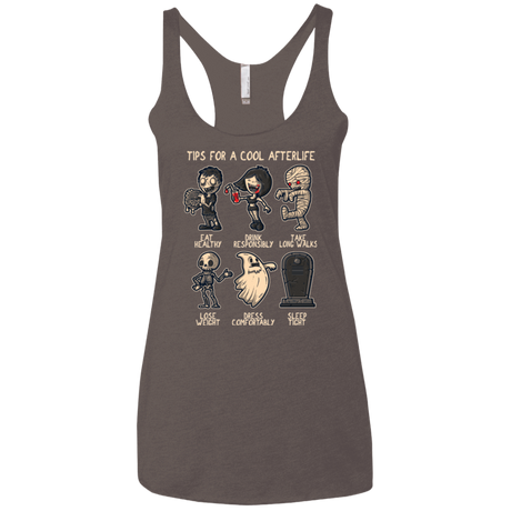 T-Shirts Macchiato / X-Small Cool Afterlife Women's Triblend Racerback Tank