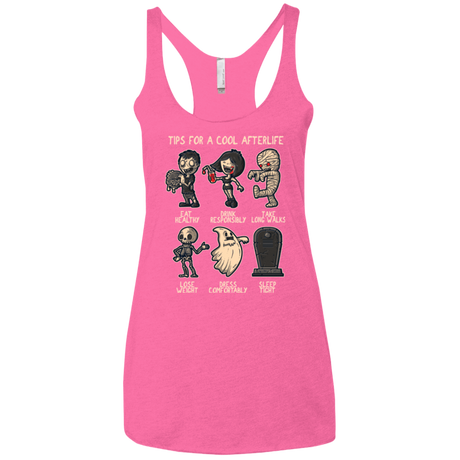 T-Shirts Vintage Pink / X-Small Cool Afterlife Women's Triblend Racerback Tank