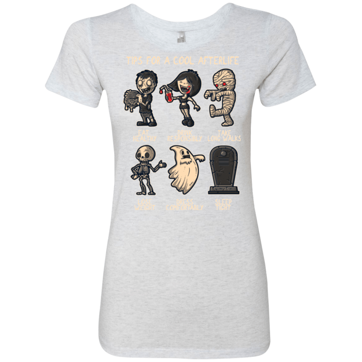 T-Shirts Heather White / Small Cool Afterlife Women's Triblend T-Shirt