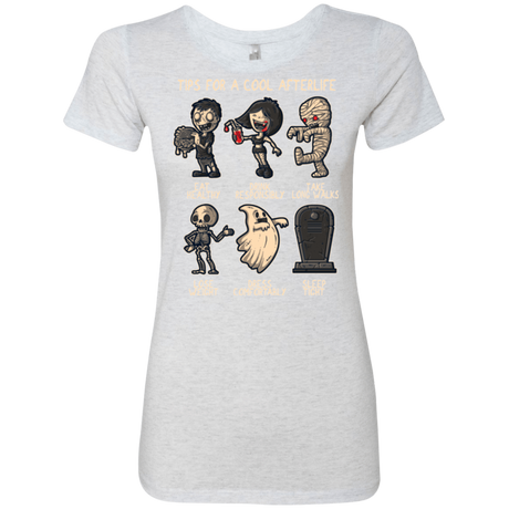 T-Shirts Heather White / Small Cool Afterlife Women's Triblend T-Shirt