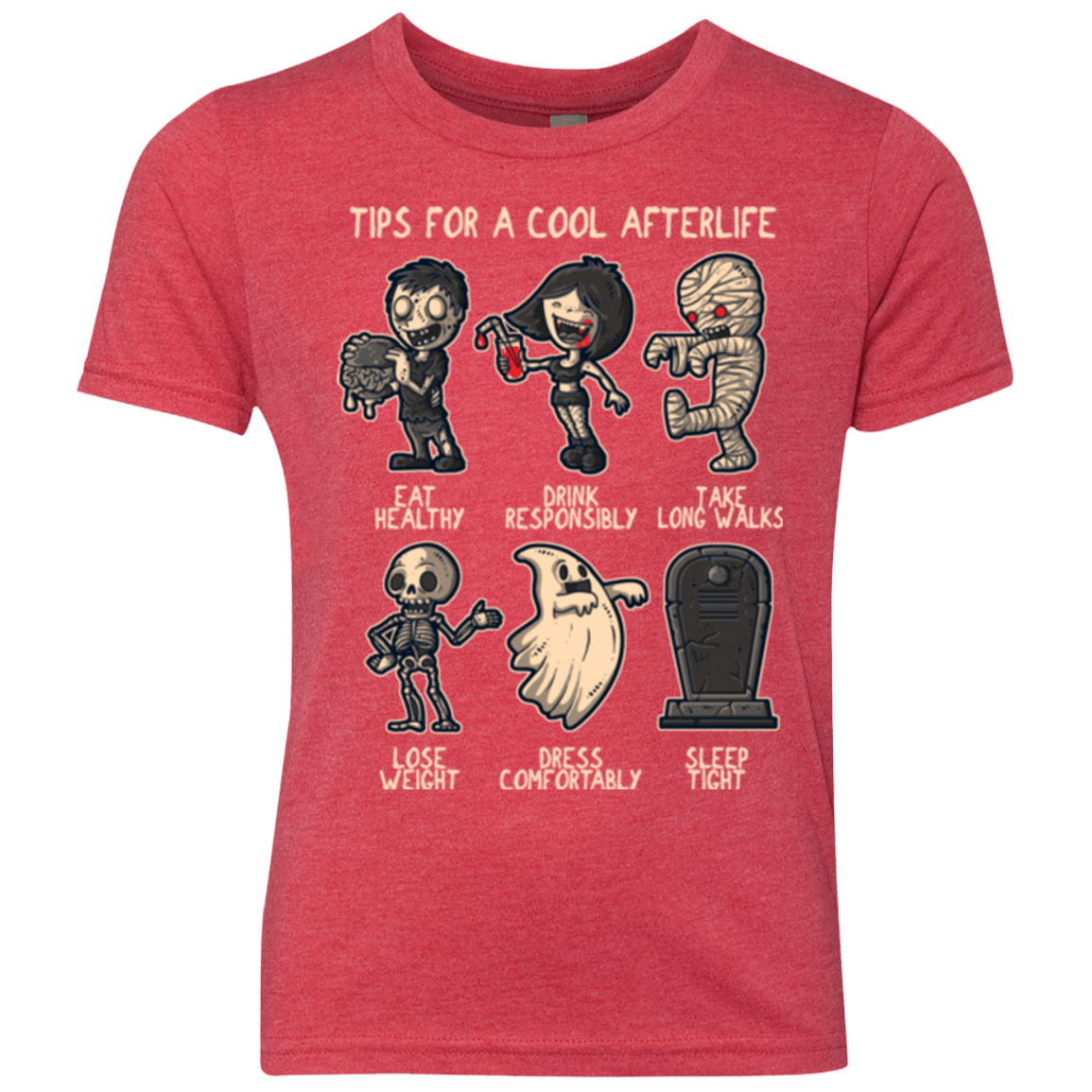 T-Shirts Vintage Red / YXS Cool Afterlife Youth Triblend T-Shirt