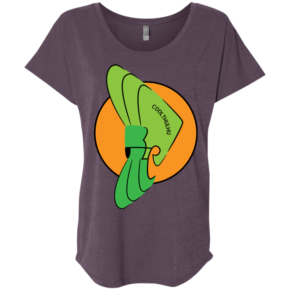 T-Shirts Vintage Purple / X-Small Coolthulhu Triblend Dolman Sleeve