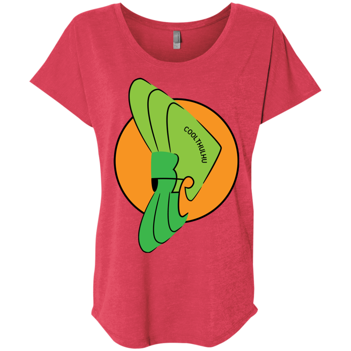 T-Shirts Vintage Red / X-Small Coolthulhu Triblend Dolman Sleeve