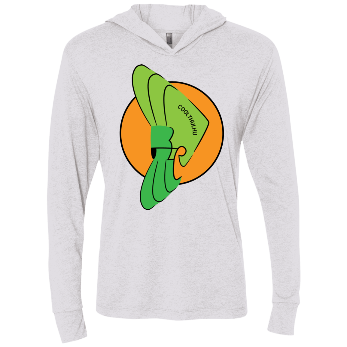 T-Shirts Heather White / X-Small Coolthulhu Triblend Long Sleeve Hoodie Tee