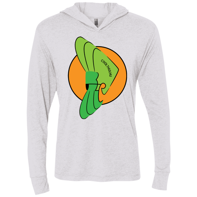 T-Shirts Heather White / X-Small Coolthulhu Triblend Long Sleeve Hoodie Tee
