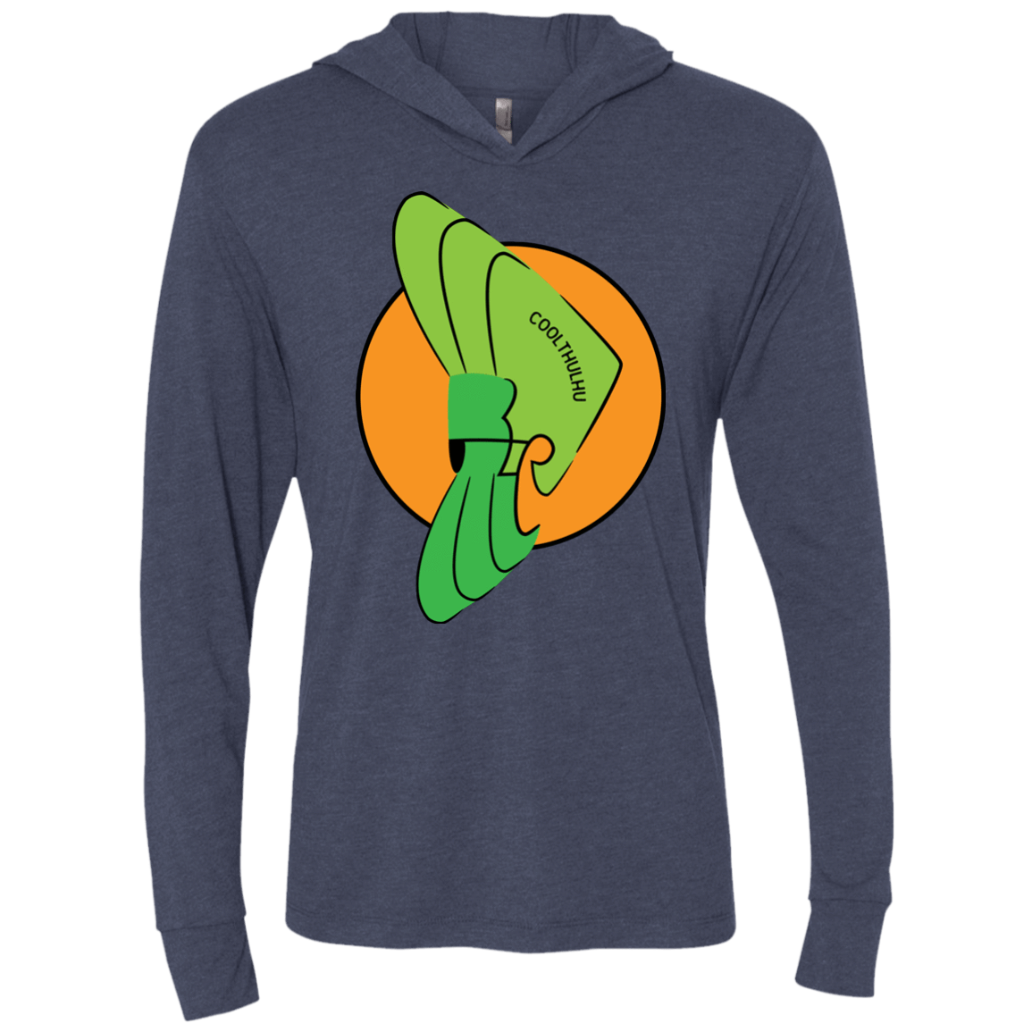 T-Shirts Vintage Navy / X-Small Coolthulhu Triblend Long Sleeve Hoodie Tee