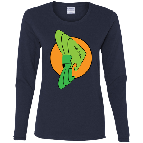 T-Shirts Navy / S Coolthulhu Women's Long Sleeve T-Shirt