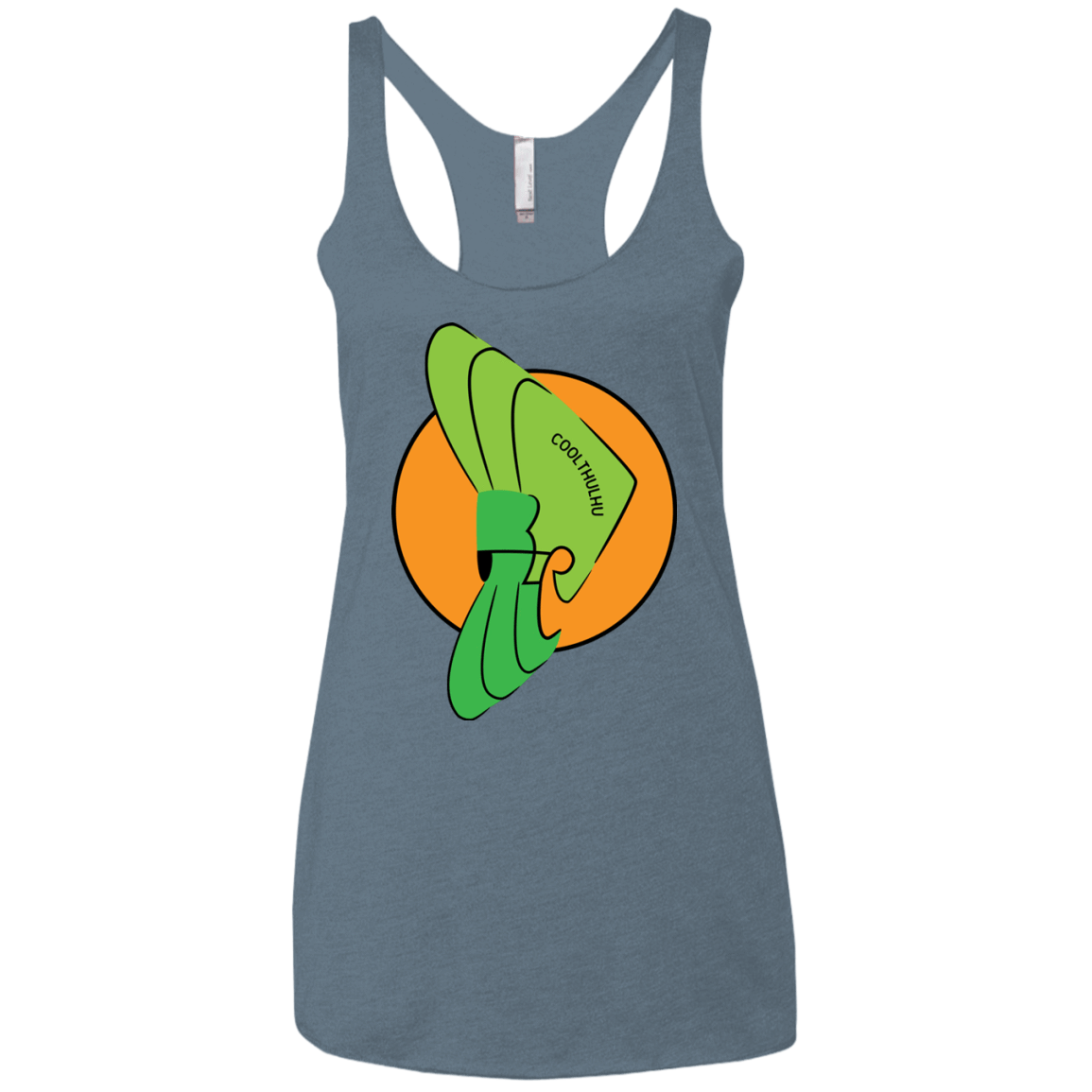 T-Shirts Indigo / X-Small Coolthulhu Women's Triblend Racerback Tank