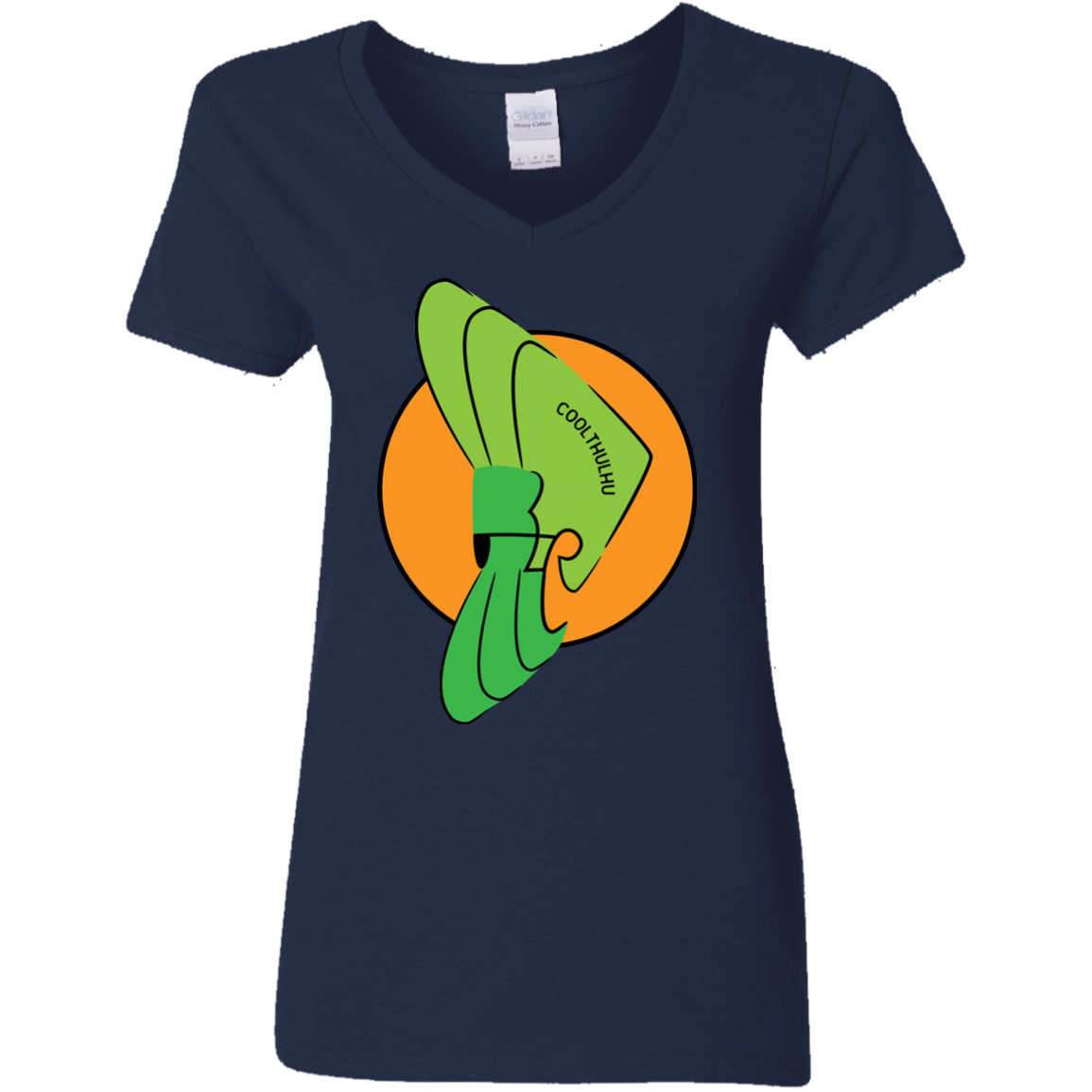 T-Shirts Navy / S Coolthulhu Women's V-Neck T-Shirt