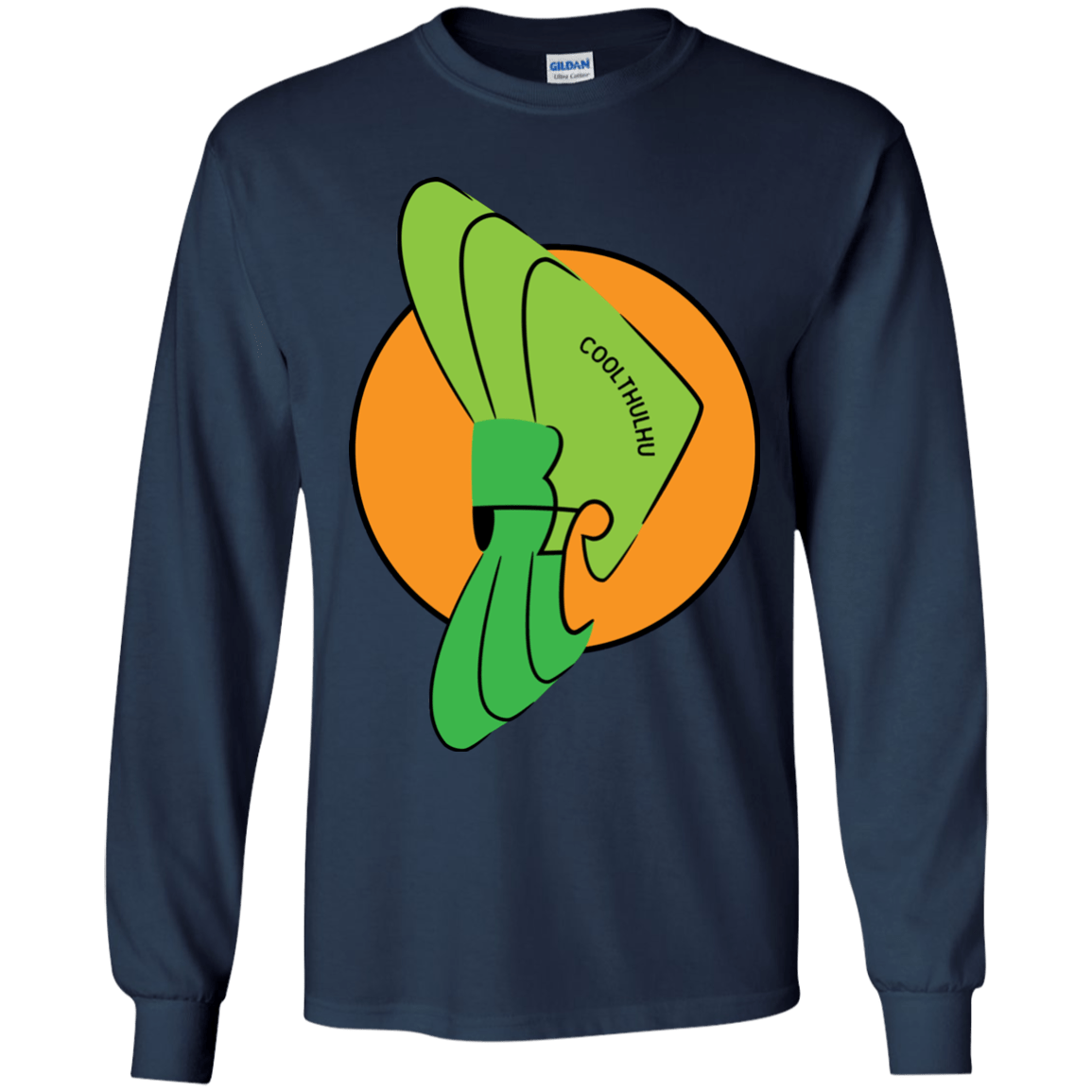 T-Shirts Navy / YS Coolthulhu Youth Long Sleeve T-Shirt