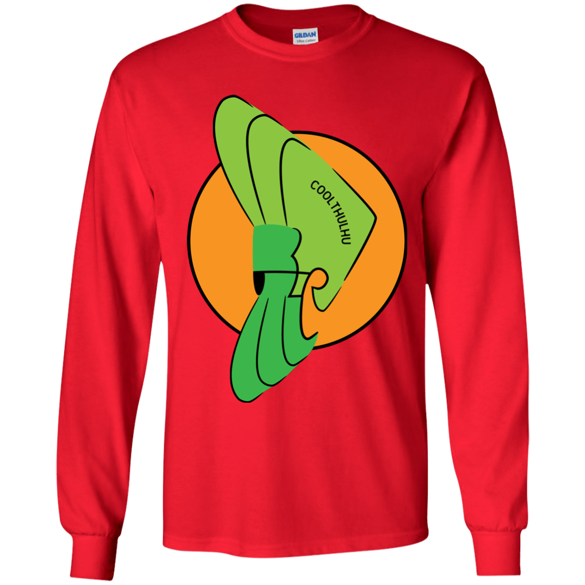 T-Shirts Red / YS Coolthulhu Youth Long Sleeve T-Shirt