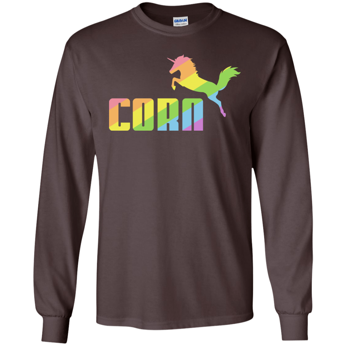 T-Shirts Dark Chocolate / S Corn Men's Long Sleeve T-Shirt