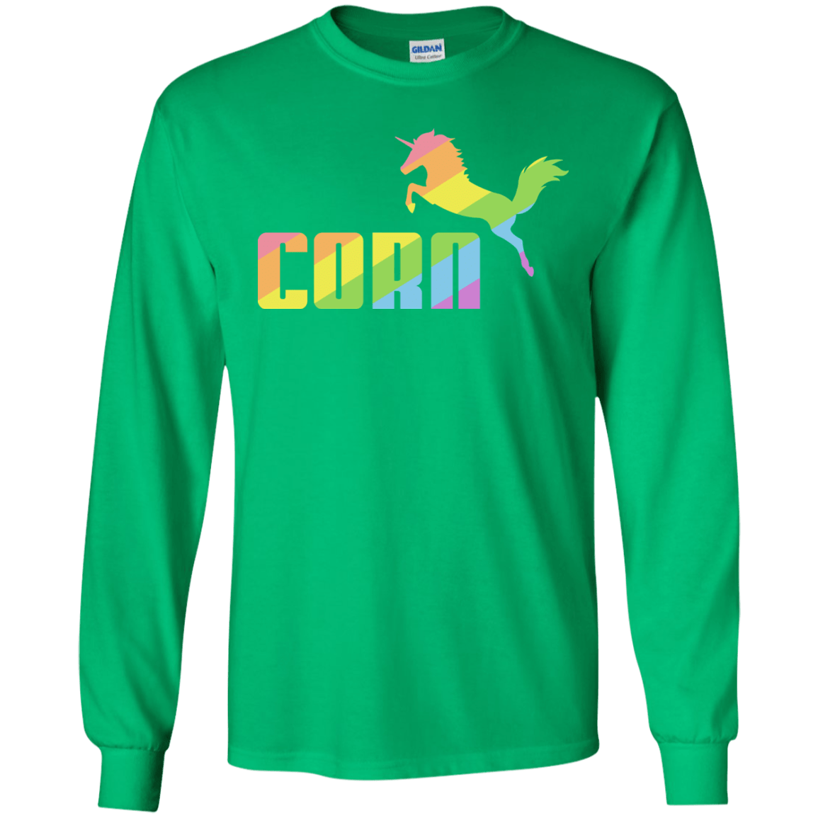 T-Shirts Irish Green / S Corn Men's Long Sleeve T-Shirt