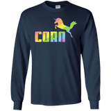 T-Shirts Navy / S Corn Men's Long Sleeve T-Shirt