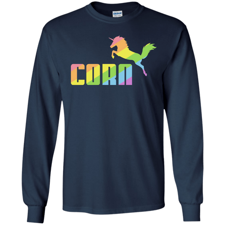 T-Shirts Navy / S Corn Men's Long Sleeve T-Shirt