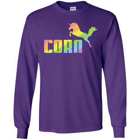 T-Shirts Purple / S Corn Men's Long Sleeve T-Shirt