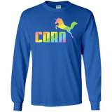 T-Shirts Royal / S Corn Men's Long Sleeve T-Shirt